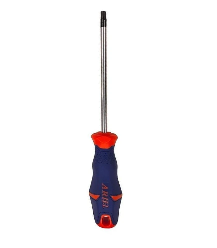 پیچ گوشتی ستاره ای سایز 100میل دسته TPR حرفه ای جنس S2 آریل مدل ARIEL PST0025