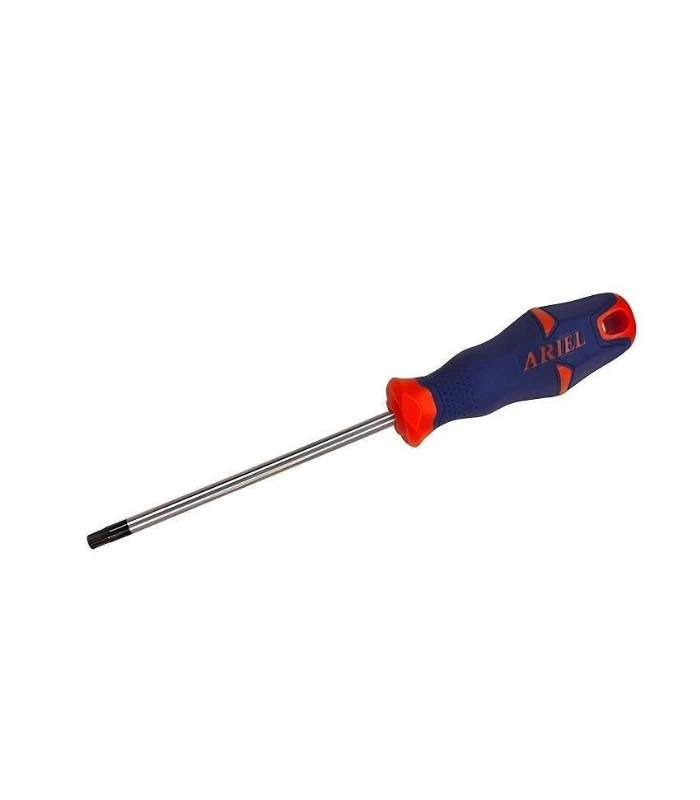 پیچ گوشتی ستاره ای سایز 75میل دسته TPR حرفه ای جنس S2 آریل مدل ARIEL PST0008