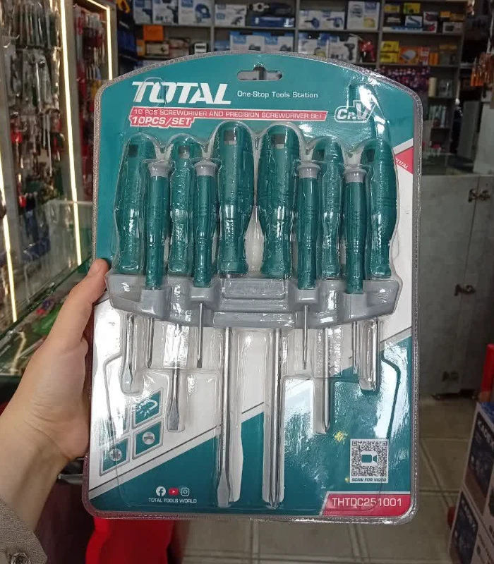 ست 10 عددی پیچ گوشتی توتال TOTAL THTDC251001